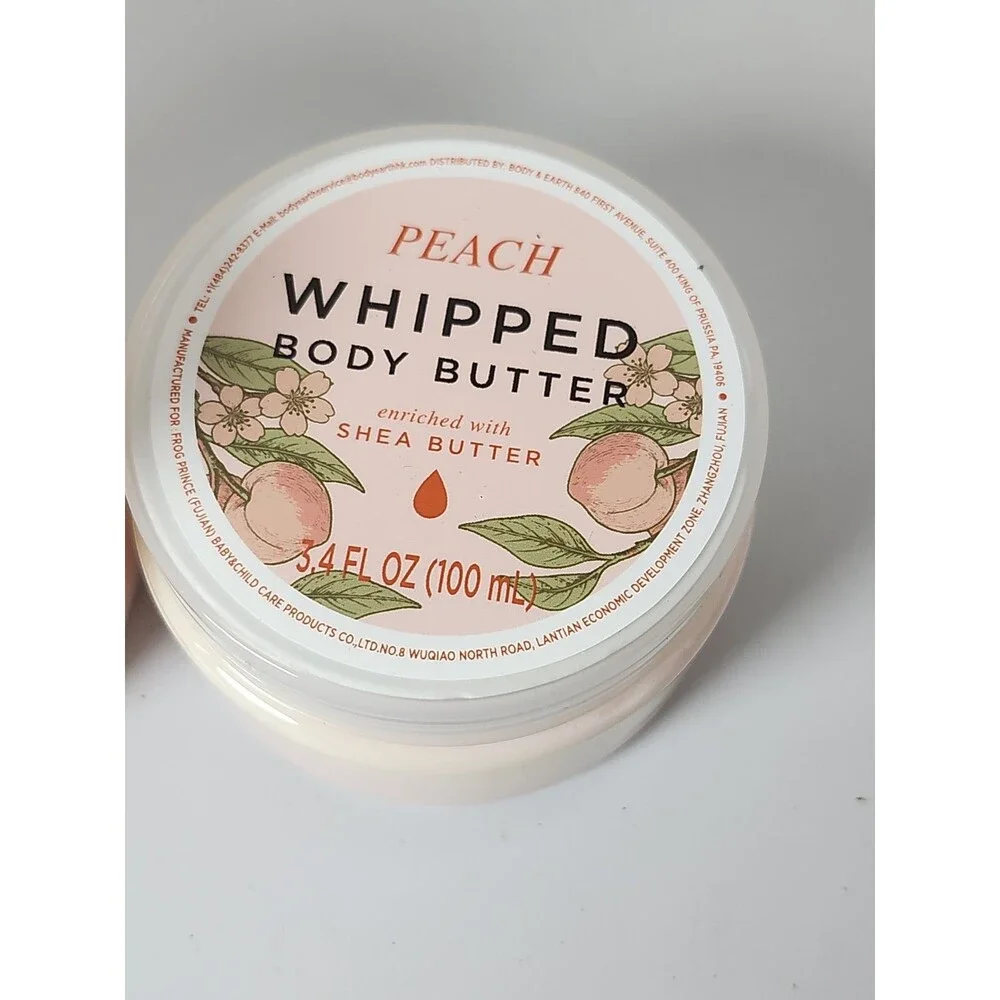 Body And Earth Peach Wipped Body Butter Lot Of 2